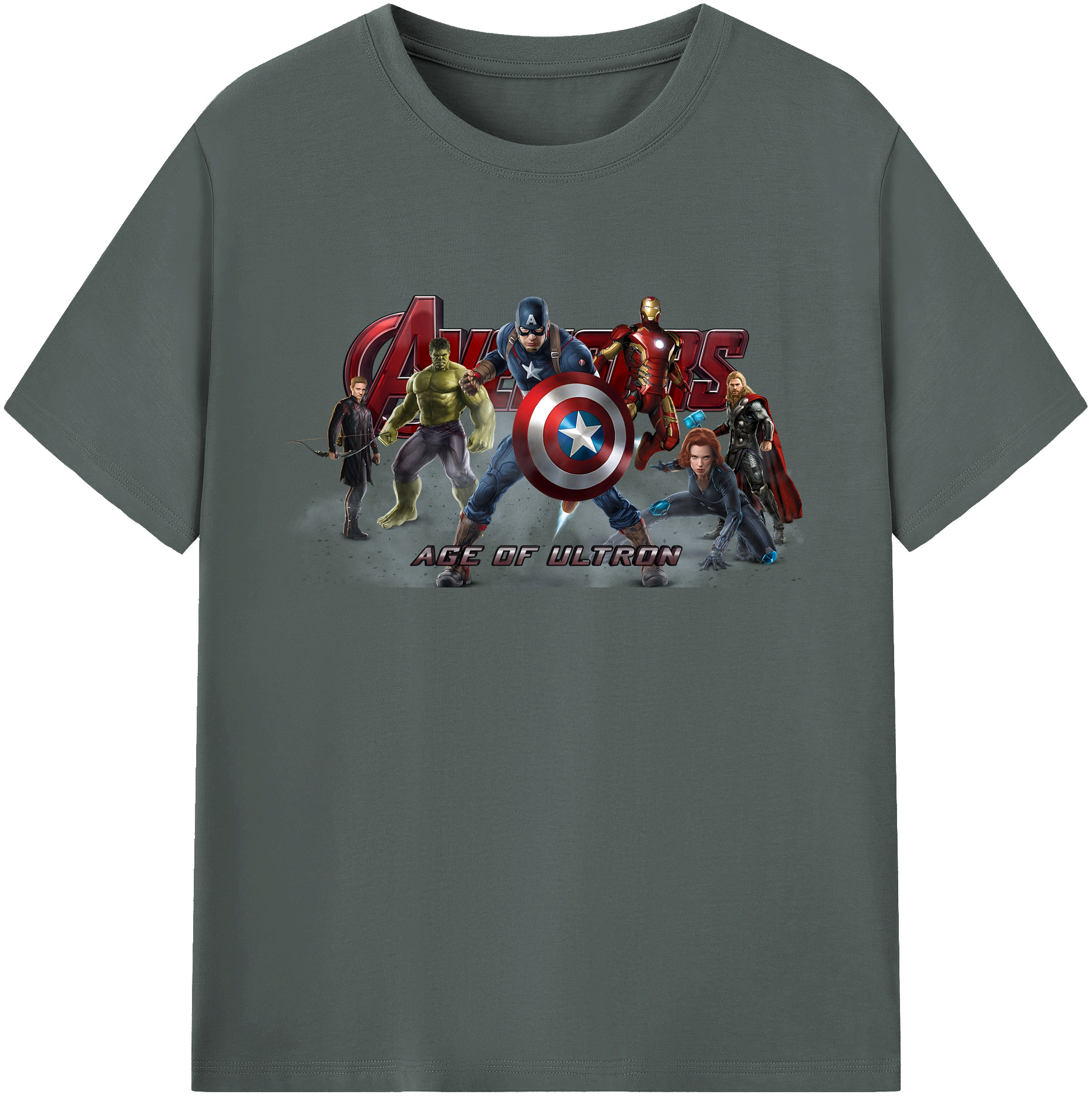 （画像用） アベンジャーズ The Avengers 綿100％ メンズ半袖Tシャツ｜肌触りやわらか＆通気性